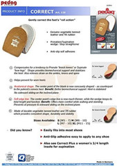 Pedag Correct German Made Medial and Lateral Wedge Heel Straightener Insert