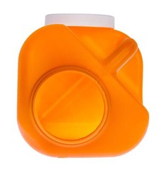 Large Male Urinal with Leak Proof Screw Cap Lid (3000 mL or 101 oz.) Amber Color