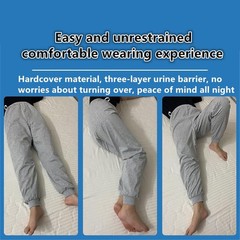LAROTSUBA Waterproof Patient Care Trousers, Long blue Medium, Patient Care