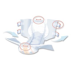 Seni Super Incontinence Brief XL Breathable S-XL25-BS1 Heavy 25 Ct