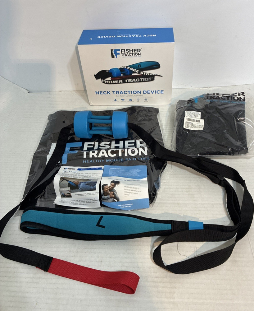 Fisher Traction Neck Device Cervical Decompression Therapy Unit Kit With Box