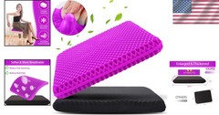 Soft Jumbo Gel Travel Cushion for Comfort & Cooling | Perfect for All Chairs