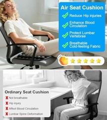 Sondur Travel Cushion, Inflatable Airplane Seat Cushion for Long Flights, 3D …