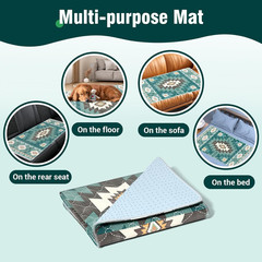 Printed Washable Bed Pads 34″X52″ Reusable Underpads Waterproof Mattress Protect