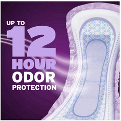 Poise Overnight Incontinence & Postpartum Pads for Bladder Leaks, 96 Count
