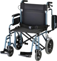 NOVA 332 Lightweight Transport Chair with Detachable Arms, Hand Brakes and…