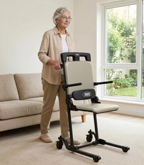 AX35 PRO Electric Transfer Chair Lift with Premium Upholstered Seat Beige