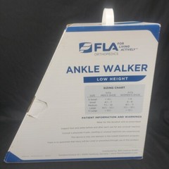 Fla Orthopedics Ankle Walker Low Height Size M Medium MD Right Or Left Therapy
