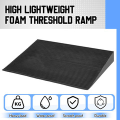4″ Lightweight EVA Threshold Ramp for Wheelchairs, 800 lb Capacity, Non-Slip