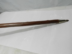 Vintage German Ice Pick Walking Stick Cane (Wanderstock) w/ Badges 32″ N86J