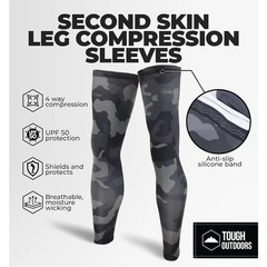 Full Leg Compression Sleeves for Men and Women Ideal for Cycling Running and Rec
