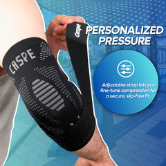Elbow Sleeve Brace Wrap Adjustable Support Arm Arthritis Tendonitis Pain Relief