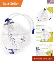 Vinyl Urinary Drainage Bag – 20 Count, Anti-Reflux Design for Maximum Safety
