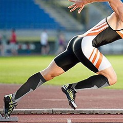 Compression Socks 30-40 mmhg Knee High Running Sport Long Stockings Ankle