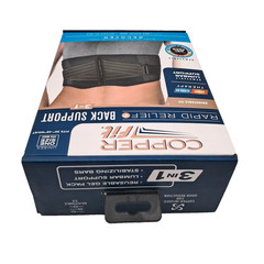 NEW Copper Fit Rapid Relief 3-In-1 Hot/Cold Therapy Back Lumbar Support One Size