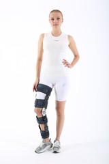SUPPORTLİNE Adjustable Angle Knee Brace Hinged Support for Injury Surgery &Rehab