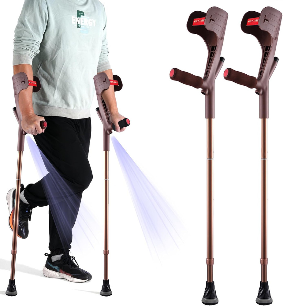 Forearm Crutches for Adults Foldable Knee Patients Mobility Aids for Childre and