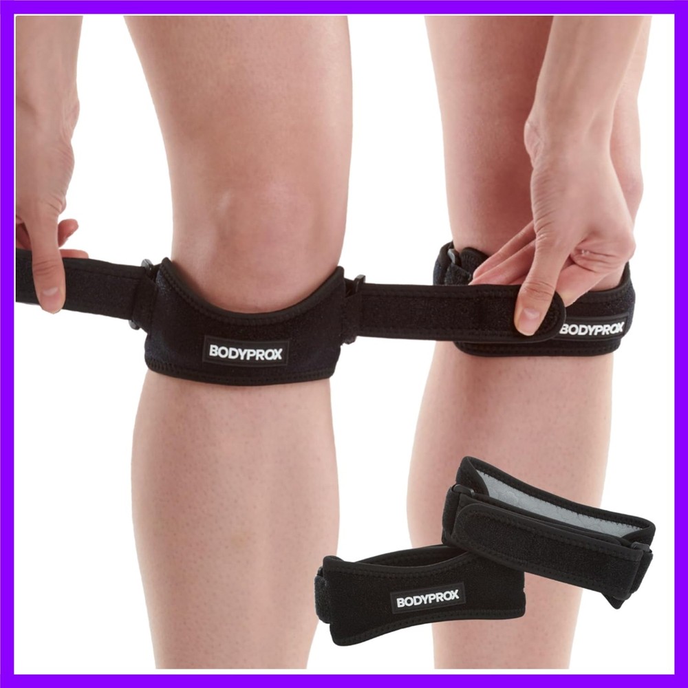 Bodyprox Patella Tendon Knee Strap 2 Pack Knee Pain Relief Support Brace Hik