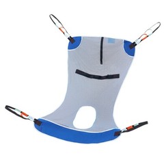 Full Body Patient Lift Sling with Commode Opening Medical Aid Sling L-Size