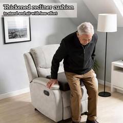 Recliner Cushion for Elderly, 20x20x5 Inch Thick. Extra Large Seat Cushion Grey