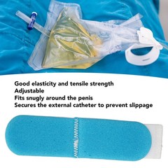 2pcs Male External Catheter Fixer Adjustable Reusable Elastic Urinary