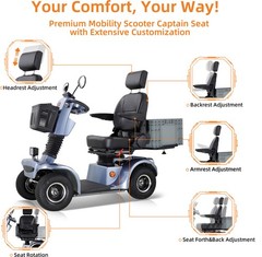 All Terrain Heavy Duty Mobility Scooter for Seniors 500W 48V/20Ah 330lb 31 miles
