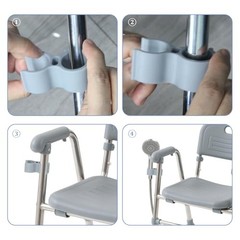 2pcs Shower Head Holder for Shower Chair, Bath Seat Shower Bracket Attachment