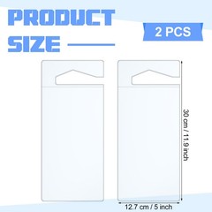 2 Pcs Handicap Placard Holder 4.5 x 10.2 Inch Disabled Parking Permit Holder New