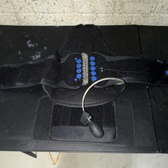 Nvorliy Adjustable Inflatable Lumbar Support Belt Air Pump Black/Blue Size M