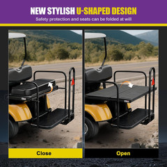 Golf Cart Rear Seat Grab Bar, Universal Back Seat Handrail Grip Bar Compatible w