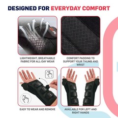 Dr. Arthritis Thumb & Wrist Support Brace & Handbook Size M/L Right Hand NEW