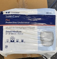 Covidien SureCare Plus Incontinence Pants Box of 4 – 20 Pack (1605)