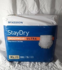 McKesson Stay Dry Underwear Ultra 783-UWBXL XL 58″-68″ 14 Count