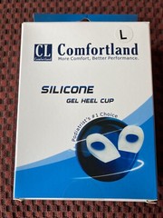 New CL Comfortland CK-601-4 Silicone Gel Heel Cups 1 pair L Men 10.5-12 Women 12