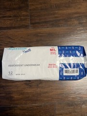 McKesson Youth Absorbent Underwear Size M/L 12 Hours