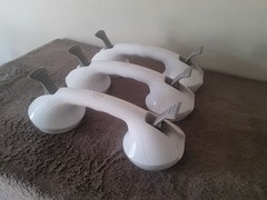 12 Inch Moen Home Care Suction Cup Bath/Shower Grab Handle Bundle of 3
