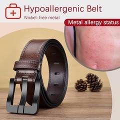 TSA Approved Non-Metal Nickel Fits Waist 37–38 in | Overall Length 47 in Brown