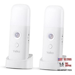 Motion Sensor Night Light, 2000mAh Rechargeable Night Two Pack Cool White