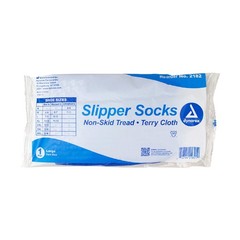 Dynarex Unisex Slipper Socks Male Size 7 to 9 / Female Size 8 to 10 Blue 2 Each