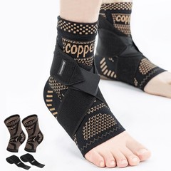 INDEEMAX Ankle Brace for Sprained Compression XX-Large, Copper Black