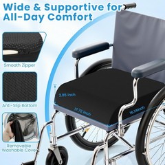 Maintain Comfort with High-Density Cooling Gel Cushion for Extended Sitting