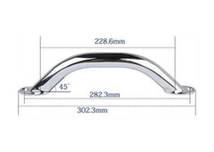 4X Stainless Steel Marine Grab Handle Polished 9″ Marine Boat Oval Tube Handrail