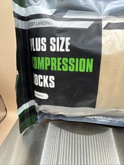 Sport Landing Plus Size 2XL Compression Socks Beige New Sealed 3 Pairs