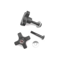 Lumex Replacement Arm Adjustment Knobs for Nipple size 05-115, Black