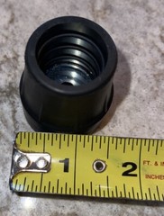 Carex Cane Tip 1″ Opening Metal Reinforced Black A720-00