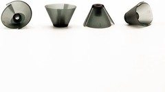 GN Resound Sure Fit Hearing Aid Tulip Domes Dark Gray Ear Tips 5PCS