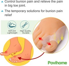Soft Silicone Gel Bunion Pads – 8 Pack for Big Toe Comfort & Alignment