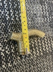 Vtg. Art Deco Art Nouveau Brass Handle Replacement Only Floral For Walking Cane