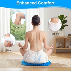 Gel Seat Cushion for Office & Wheelchair – Thick, Soft, and Pain Relief