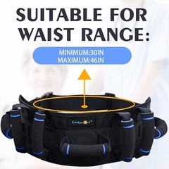 Gait Belts Transfer Belt for Seniors with 7 Handles, Gate Belt for Elderly Lift